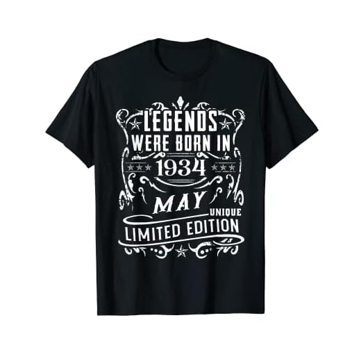 Cumpleaños Mayo 1934 Edición Limitada Regalo Legend May Camiseta