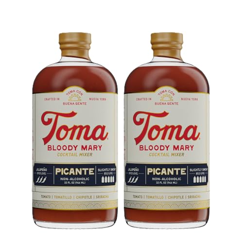 Toma Bloody Mary Mix, Premium Cocktail Mixers for Simple At-Home