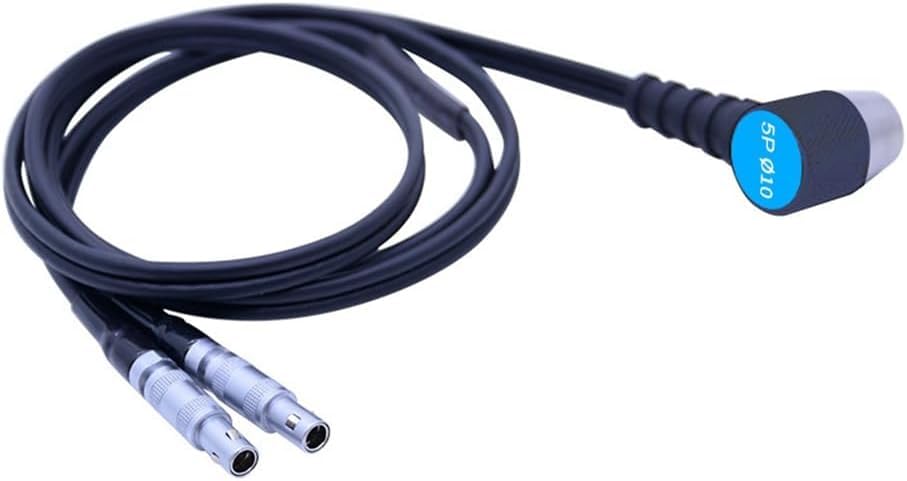 Sonda per misuratore di Spessore ad ultrasuoni, trasduttore per Cavo, Diametro 10 mm/5 MHz, Installazione Facile, 6 mm/5 MHz