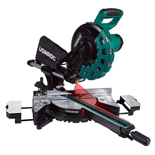 Kap- och Geringssåg 2200W – Ø254mm - 60T sågklinga – utrustad med laser och LED belysning