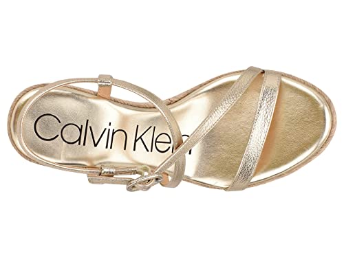 Calvin Klein Women's Blairy 2 Canvas Wedge Sandal - Black2