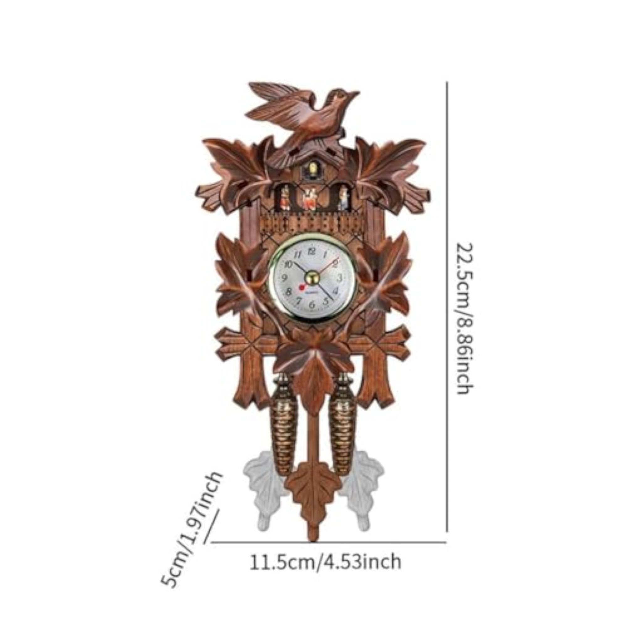 Vintage Cuckoo Clock Creative Art Wall Clock, Modern Design