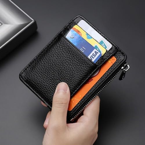 Travel Card Wallet Organizer Ultra Thin Portable Multi-card Slot Card Holder Wallet Universal Genuine ID Package (Black)4