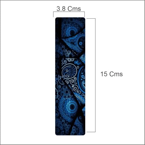 Image of Zesta Magnetic Bookmark Set of 7 | Aesthetic Book Mark for Reading | Cute Anime Bookmarks for Kids, Students | Book Accessories for Novels, Gifts for Readers(Mandala Magnetic Bookmark, 15X4 Cms)