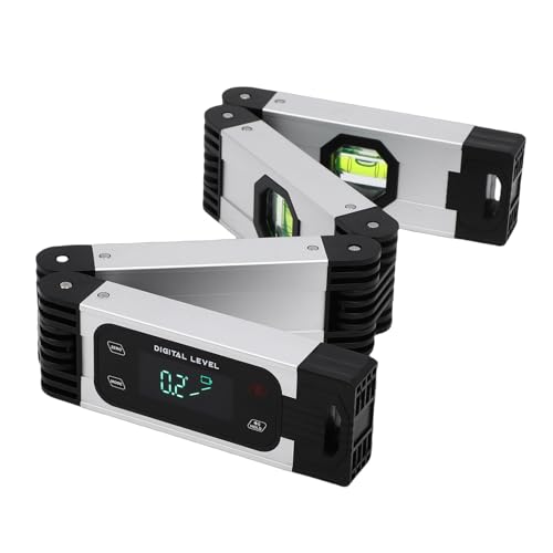 Annadue 60 Cm Digitale Klappwaage, Tragbares Multi-Winkel-Messlineal mit Display, Magnetischer Basis, Präzise Messung, für Ecken, Treppen, Holzbearbeitung