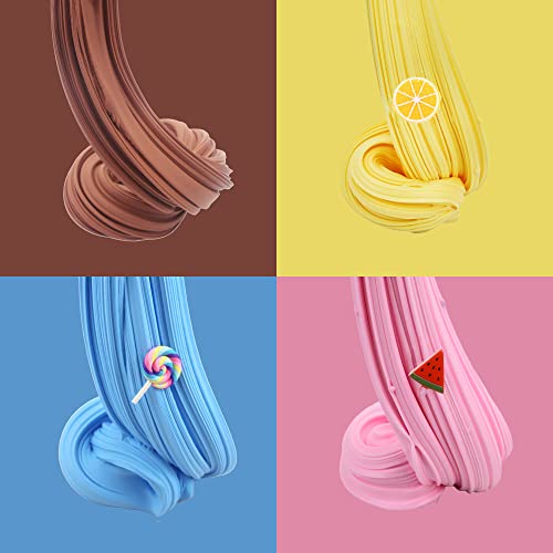 ZONEWAY 7 Pack Cake Butter Slime Kits,Super Soft & Scented Slime Kit For Girls & Boys