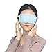 Produktbild Oipoodde Schlafbrillen Hitze-Augenmaske zum Schlafen, trockene geschwollene Augen, Augenringe, erhitzte Augenmaske für die Reise, Spa Stye-Behandlung, Einweg 3D-Augenmaske (Color : White)