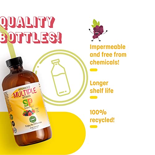 Multivitamin For Kids Vitamin Supplements – 31 Vegan Minerals & Multi Vitamins For Kids | 20 Fruit & Veggie Extracts, No Sugar, Chemicals, Gluten, Artificial Flavor | Daily Childrens Vitamins 16Oz #TOP7