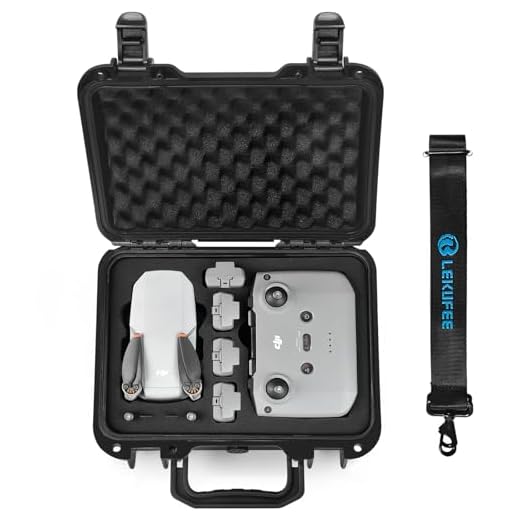 LEKUFEE Tragbare wasserdichte Koffer für Neuen DJI Mini 2 SE Drohne oder DJI Mavic Mini 2 Drohne und DJI Mavic Mini 2 Drohne Zubehör [Nicht Enthaltene Drohne]