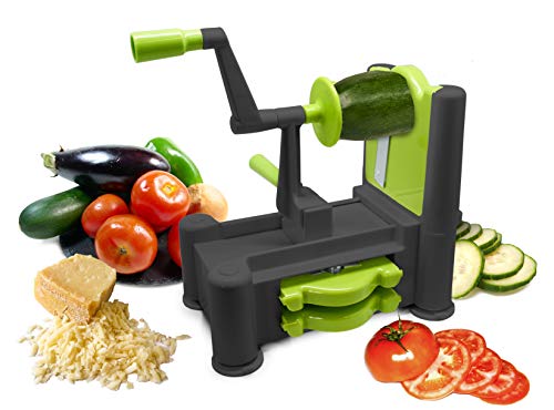 Nerthus FIH 355 - Cortador de verduras 3 en 1 Verde y negro