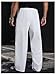 GORGLITTER Men's Baggy Dress Pants Pleated Wide Leg Slacks Old Money Work Office Business Casual Trousers White X-Large