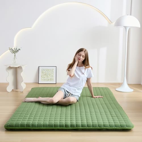 Zelladorra Japanese Floor Mattress Twin Tatami Futon Green