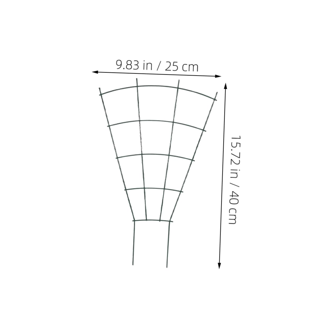 Yardwe 4pezzi Reticolo per Piante Rampicanti in Ferro Supporto da Giardino per Fiori e Rampicanti Graticcio Regolabile per Interni e Esterni Struttura Stabile per Piante in Vaso Traliccio