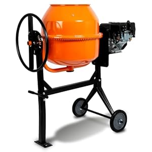 EBERTH 140L-220L Mobiele Betonmixer benzine, 6,5 pk benzinemotor
