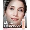 Mineral Fusion Full Coverage Liquid Foundation (Cool 1, Fair) - Lightweight & Hydrating Matte Finish Makeup - With Skin Soothing Green Tea, Lavender - Hypoallergenic, Fragrance-Free - 1 Fl Oz