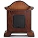 Bedford Clock Collection Redwood Mantel Clock with Chimes
