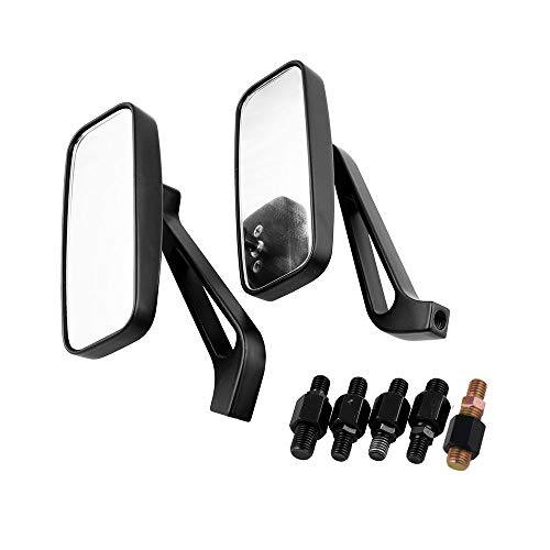 MKING Classic Modified Rearview Mirror of Motorcycle, Rearview Mirror of Motorcycle Electric Vehicle, Retro Decorative Mirror for Harley, Honda, Kawasaki, Cruise