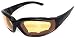 Padded Night Motorcycle Riding Glasses Yellow Lenses