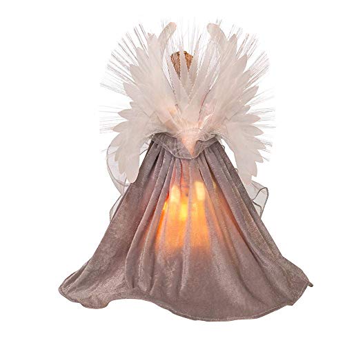 Ángel de Navidad Kurt Adler de fibra óptica para decorar el árbol en Nochebuena 7