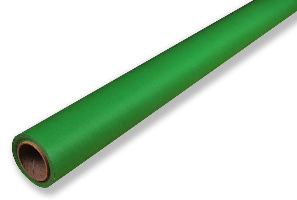 Hintergrundkarton, 10m lang x 2.72m breit grün 160g/m² Papierhintergrund