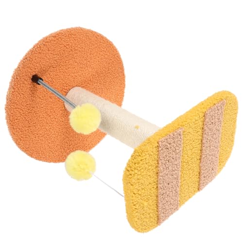 Rascador para gatos forma abeja con cuerda de sisal miniatura 1