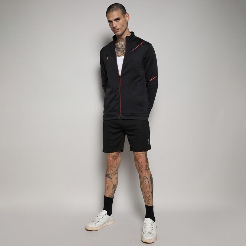 Image of CAHOOT Men's Jacket With Insert Pocket For Casual Wear | Hooded Neck | Long Sleeve | Zipper Closure | Polyester Jacket Crafted With Comfort Fit For Everyday Wear