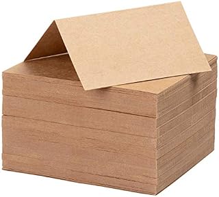 Juvale 200-Pack Rustic Place Cards - Small Kraft Tent Escort Cards, for Name