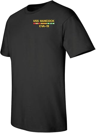 MilitaryBest USS Hancock CVA-19 with Vietnam Service Ribbons T-Shirt