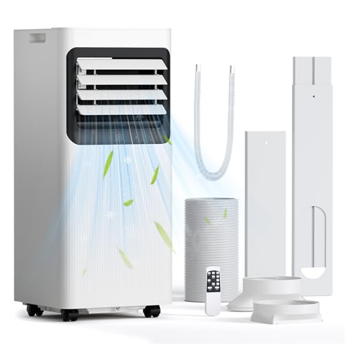10000 BTU Portable Air Conditioner, 4-in-1 Cools 450 Sq.Ft, Quiet AC with Fan & Dehumidifier, LED...