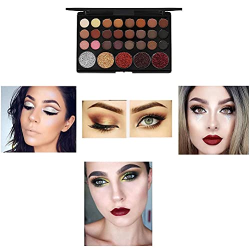 Qhome Alles-in-één make-upset, 27 stuks, professionele make-up-set, draagbare reiscosmetica-set voor meisjes en vrouwen, oogschaduw-markeerstift, lippenstift, rougepenseel, enz - Image 5