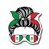 Mexican Flag Sunglasses Magnet - Fun Mexico Themed Car Accessory - Mexican Pride Magnet - Fiesta Lovers Gift - Unique Refrigerator Magnet - AAMT0813
