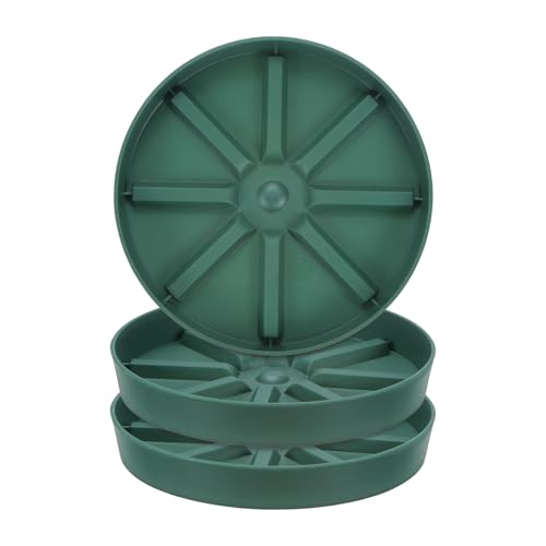 M METERXITY 3-Pack Plant Saucer, 6 Inch Flower Pot Saucers