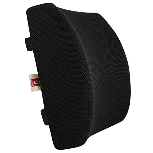 Resomate - Memory Foam Orthopedic Lumbar Support Cushion with 3D Mesh Cover | Made for Back Pain...