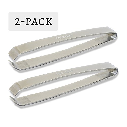 Kwizing Made In Japan Fish Bone Tweezers (2-pack) - Non-Slip, Precision Grip