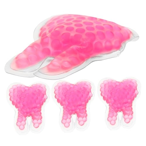 SHERCHPRY Impacco Ghiaccio per Denti 4 Pezzi Gel Riutilizzabile Design Creativo per Alleviare Mal Denti e Fastidi Gengivali per Ragazza e Recupero Post-Operatorio