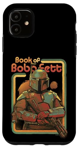 Coque iPhone 11 Star Wars Boba Fett Twin Suns design rétro box de protection pour smartphone Apple