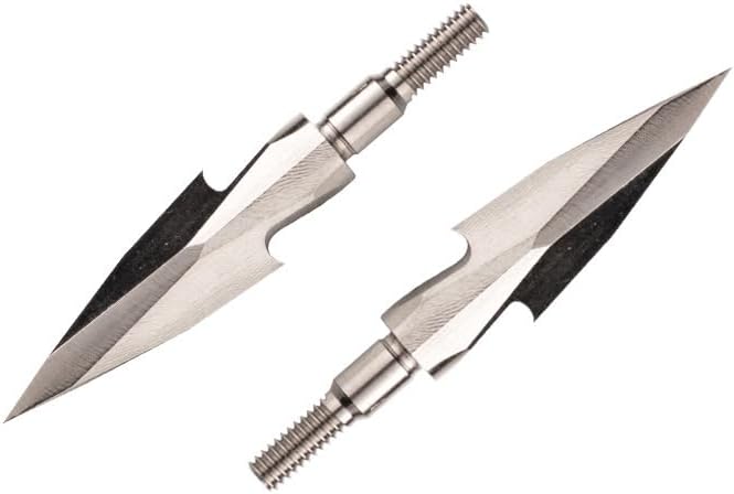 6pcs Dovetail Broadhead Arrow Tips High-Precision Carbon Steel Design & High Strength for Target Archery