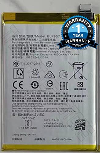 Image of Original BLP907 Battery for A96 Reno 7Z Battery with 1 Year Warranty**** (P123)