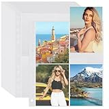100 Stück fotohüllen din a4 postkarten, Transparent Fotohüllen für Ordner...