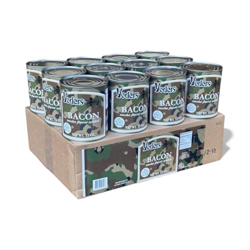 Yoder’s Canned Fully Cooked Bacon – Shelf Stable Meat Precooked