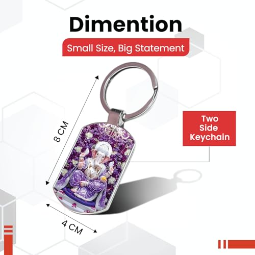 Image of Premium Printed Metal Keychain for Men & Women | High-Definition Artwork Print | Durable Key Ring for Car, Bike, Home & Office Keys | Stylish Decorative Key Holder Gift