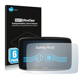 savvies 6 Pezzi Pellicola Protettiva per TomTom GO 6250 Protezione Schermo Trasparente