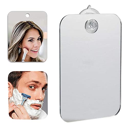 2 Pièces Miroir De Rasage Miroir De Voyage Miroir De Douche Anti-Buée Miroir De Rasage Pour Salle De Bains Miroir De Rasage De Salle De Bain Avec Ventouse Miroir Mural Miroir Anti-Buée Pour La Douche Cover