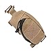 Restokki Outdoor Backpack Shoulder Strap Pouch Attachment Bag Wide Applications Hikers Canvas Nylon (Khaki)
