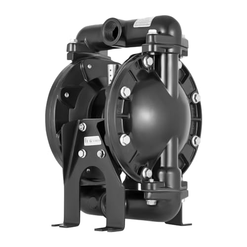 Air-Operated Double Diaphragm Pump, QBY4-25L Aluminum Alloy 1 inch Inlet Outlet (USA Stock) (QBY4-25L)