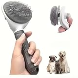Self-Cleaning Pet Hair Brush for Cats & Dogs – Deshedding Grooming Tool, Fur Remover, Tangle-Free, Easy Cleanup for All Pets