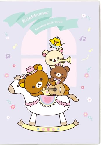 サンエックス リラックマ 2026年 手帳 ウィークリー 糸とじ B6 ME67403のサムネイル