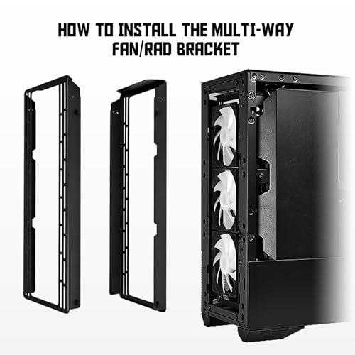 Image of Lian Li LANCOOL II MESH C Performance E-ATX Mid Tower Case with 4mm Tempered Glass and 2 x 140mm Front PWM Fans & 1 x 120 Rear Fan - Black (LAN2MPX)