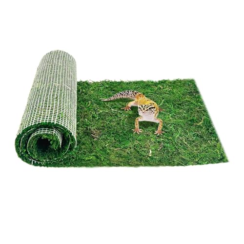 Apatal Reptile Carpet Cuttable Terrarium Mat Artificial Moss Reptile Liner Green Substrate Flooring...