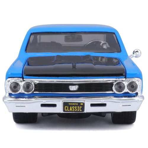 Maisto 1/24 Chevrolet Chevelle 1966 Azul miniatura 4